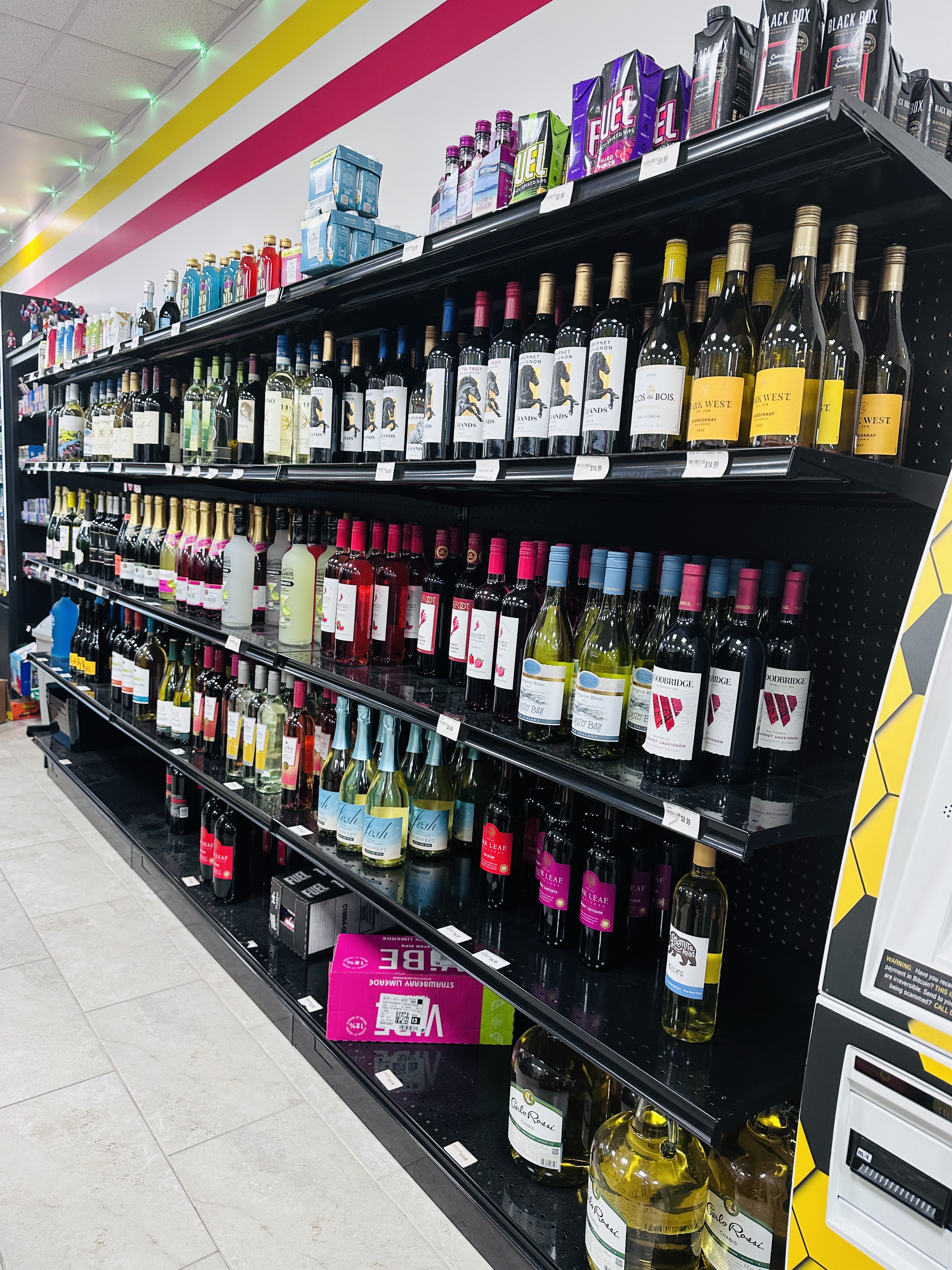 Wine and Chilled Beverage Selection